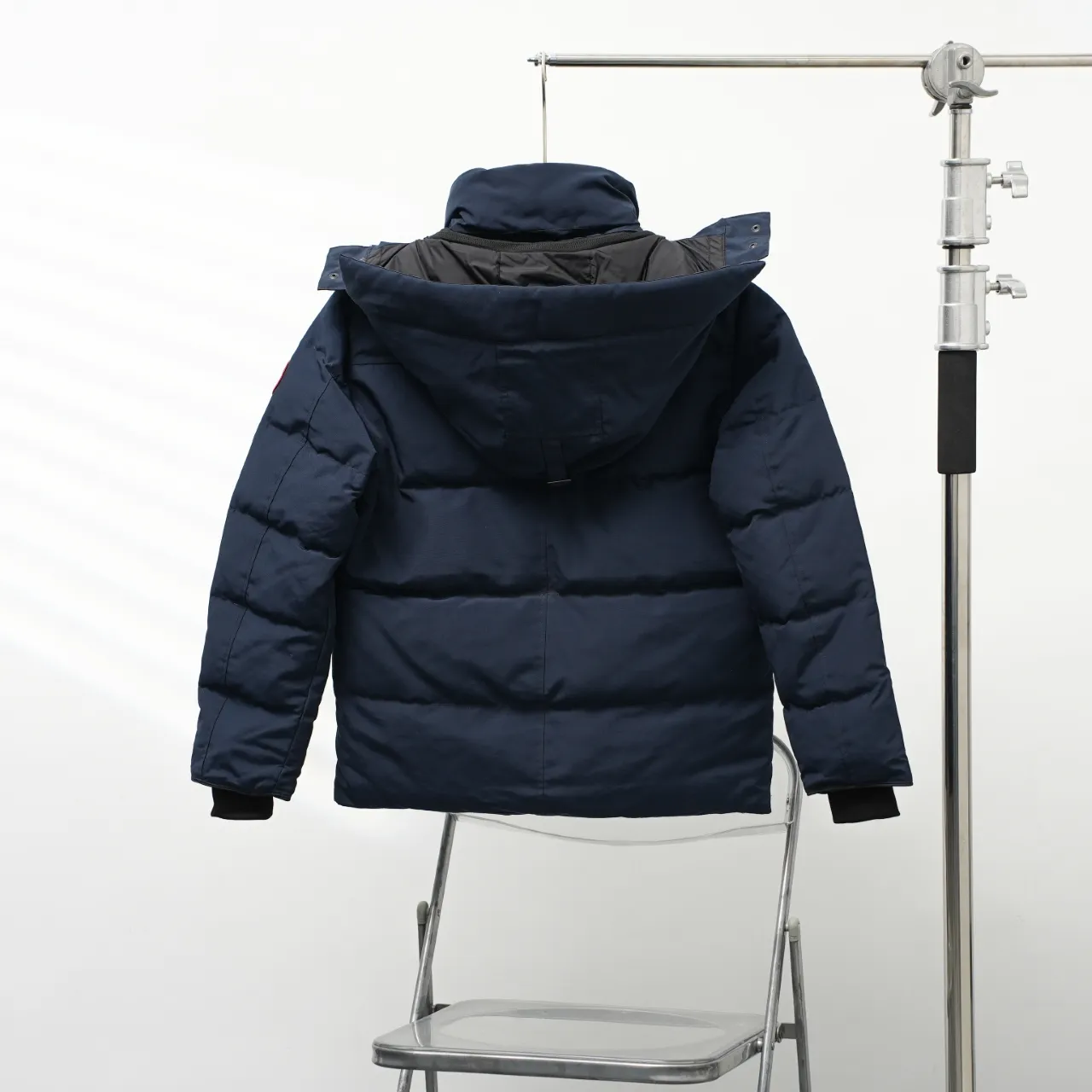 P740 CANADA GOOSE丨Canada Goose 29 New 2048 Hairless Collar Hooded Down Jacket Color: Dark Blue Red Size: XS-XXL